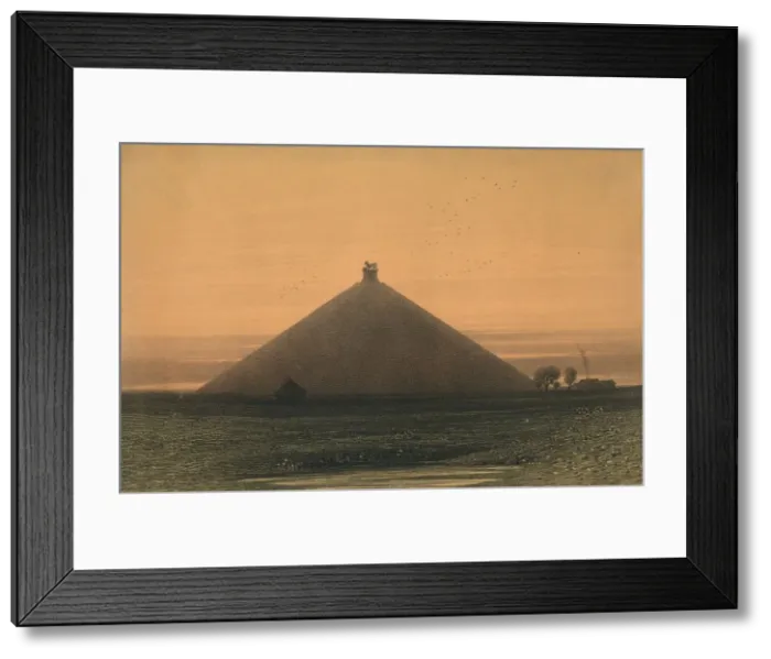 Framed Print : Lion de Waterloo, mid 19th century. Creator: Vanderhecht Framed Print : Lion de Waterloo, mid 19th century. Creator: Vanderhecht