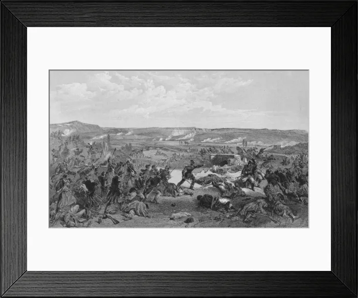Framed Print : Battle of the Tchernaya, 16th August 1855. Creator: RM Bryson Framed Print : Battle of the Tchernaya, 16th August 1855. Creator: RM Bryson
