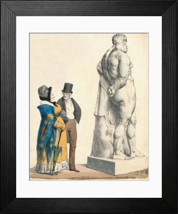 Framed Print : Quel gaillard! Qu en dis-tu ma femme? - he! he! he!, c1822. Creator: Pierre LanglumA© Framed Print : Quel gaillard! Qu en dis-tu ma femme? - he! he! he!, c1822. Creator: Pierre LanglumA©