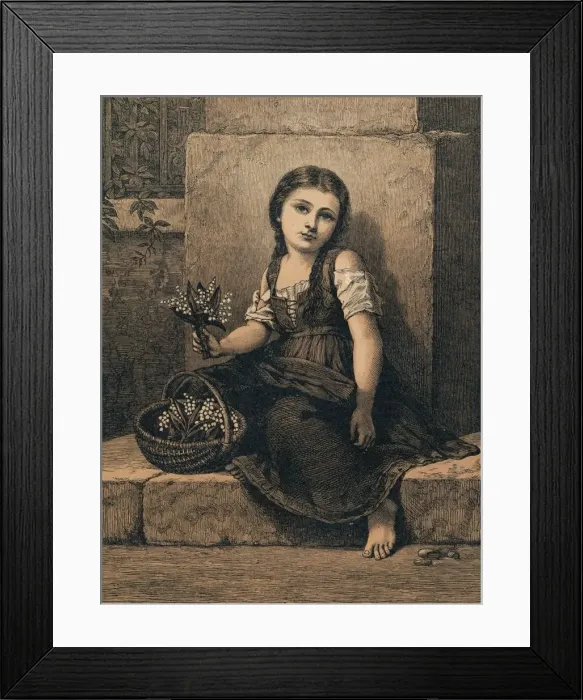 Framed Print : Lilies of the Valley, 1873. Creator: Unknown Framed Print : Lilies of the Valley, 1873. Creator: Unknown