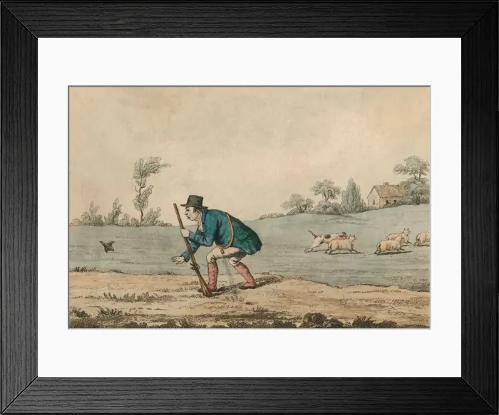 Framed Print : Shooting scene, 1813. Creator: Unknown Framed Print : Shooting scene, 1813. Creator: Unknown