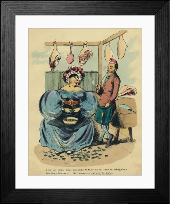 Framed Print : Trip to Margate No. 10, c1835. Creator: Gabriel Shire Tregear Framed Print : Trip to Margate No. 10, c1835. Creator: Gabriel Shire Tregear