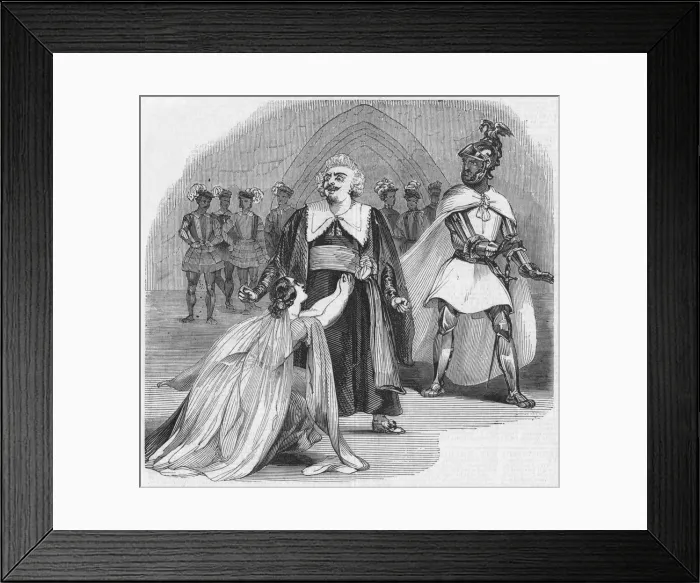 Framed Print : Scene from the Opera of Otello, at her Majestys Theatre, 1900. Creator: Unknown Framed Print : Scene from the Opera of Otello, at her Majestys Theatre, 1900. Creator: Unknown