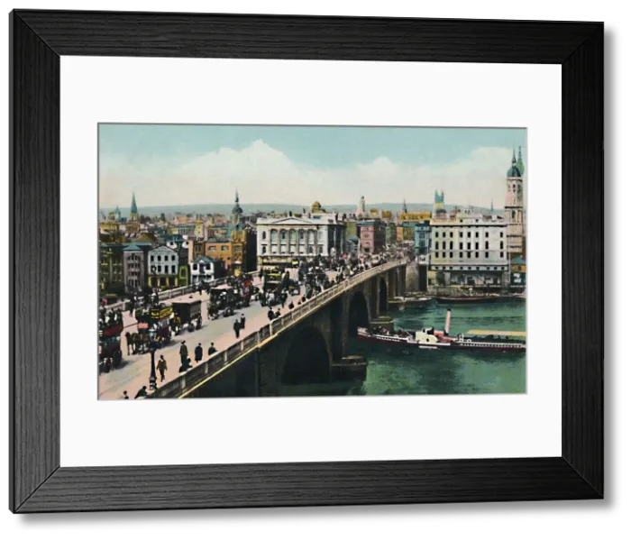 Framed Print : London Bridge, c1900s. Creator: Unknown Framed Print : London Bridge, c1900s. Creator: Unknown
