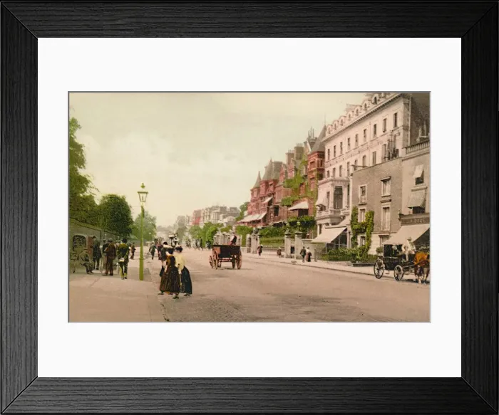 Framed Print : London. Bayswater Road, c1900s. Creator: Unknown Framed Print : London. Bayswater Road, c1900s. Creator: Unknown