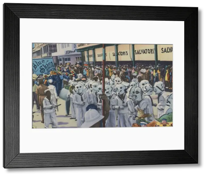Framed Print : Carnival, Trinidad, B. W. I. c1940s. Creator: Unknown Framed Print : Carnival, Trinidad, B. W. I. c1940s. Creator: Unknown