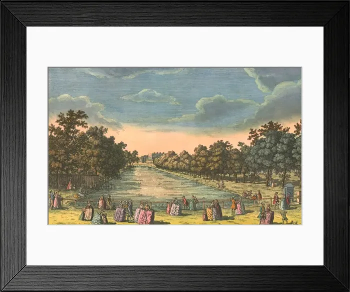 Framed Print : St James Park & Buckingham House, c1763. Creator: Unknown Framed Print : St James Park & Buckingham House, c1763. Creator: Unknown