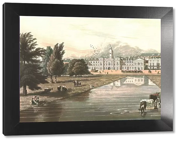 The Horse Guards & Melbourne House, c1821. Creators: Robert Havell, Robert Havell