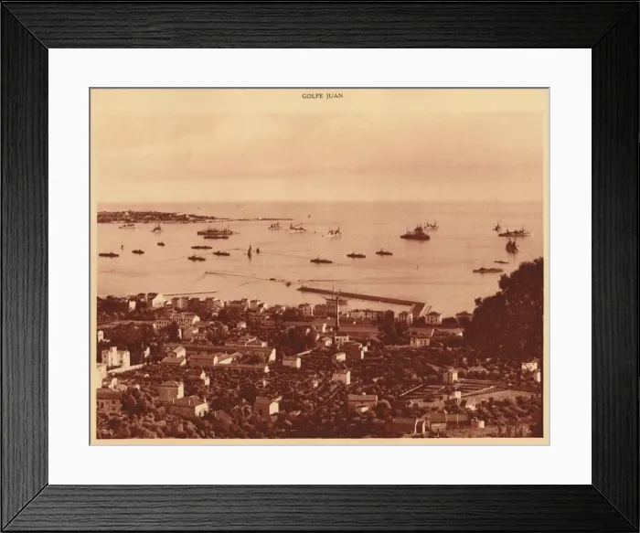 Framed Print : The Squadron in Roadstead, Golfe-Juan, 1930. Creator: Unknown Framed Print : The Squadron in Roadstead, Golfe-Juan, 1930. Creator: Unknown
