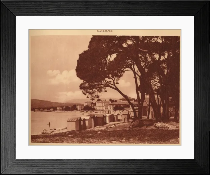Framed Print : The Beach, Juan-les-Pins, 1930. Creator: Unknown Framed Print : The Beach, Juan-les-Pins, 1930. Creator: Unknown