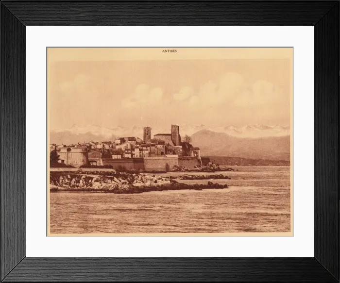 Framed Print : The Alps Ridge and Antibes, 1930. Creator: Unknown Framed Print : The Alps Ridge and Antibes, 1930. Creator: Unknown