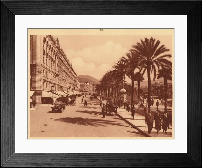 Framed Print : Avenue of Verdun, Nice, 1930. Creator: Unknown Framed Print : Avenue of Verdun, Nice, 1930. Creator: Unknown