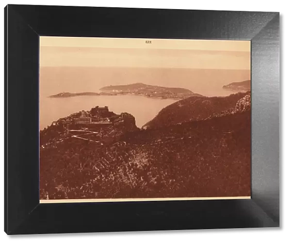 Panorama and Cap Ferrat seen from the Grande Corniche, Eze, 1930. Creator: Unknown