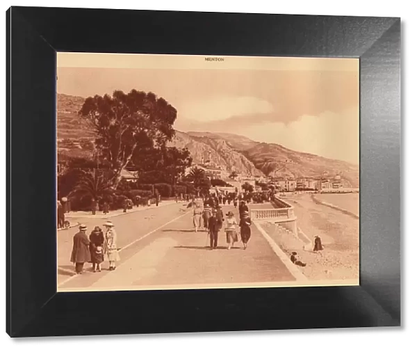Promenade du Midi, Menton, 1930. Creator: Unknown