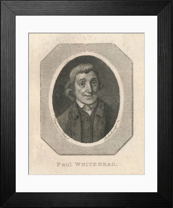 Framed Print : Paul Whitehead, c1800. Creator: Thomas Rothwell Framed Print : Paul Whitehead, c1800. Creator: Thomas Rothwell