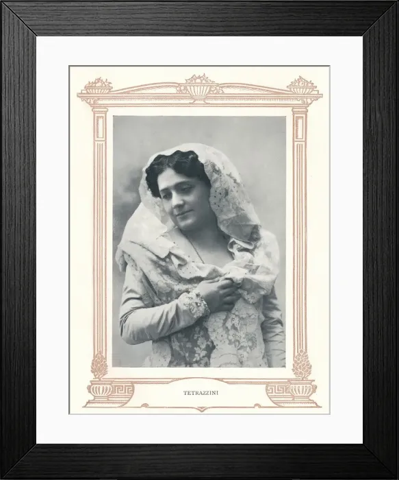 Framed Print : Tetrazzini, 1910. Creator: Varischi & Arligo Framed Print : Tetrazzini, 1910. Creator: Varischi & Arligo