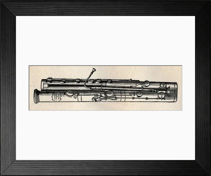 Framed Print : The Double Bassoon, 1895. Creator: Unknown Framed Print : The Double Bassoon, 1895. Creator: Unknown
