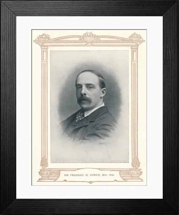 Framed Print : Sir Frederic H. Cowen, Mus. Doc. 1910. Creator: Elliott & Fry Framed Print : Sir Frederic H. Cowen, Mus. Doc. 1910. Creator: Elliott & Fry