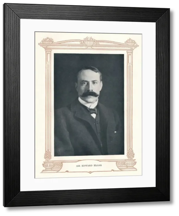 Framed Print : Sir Edward Elgar, 1895. Creator: Elliott & Fry Framed Print : Sir Edward Elgar, 1895. Creator: Elliott & Fry