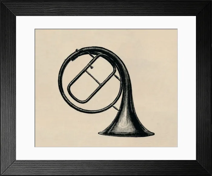 Framed Print : Hand Horn, 1895. Creator: Unknown Framed Print : Hand Horn, 1895. Creator: Unknown