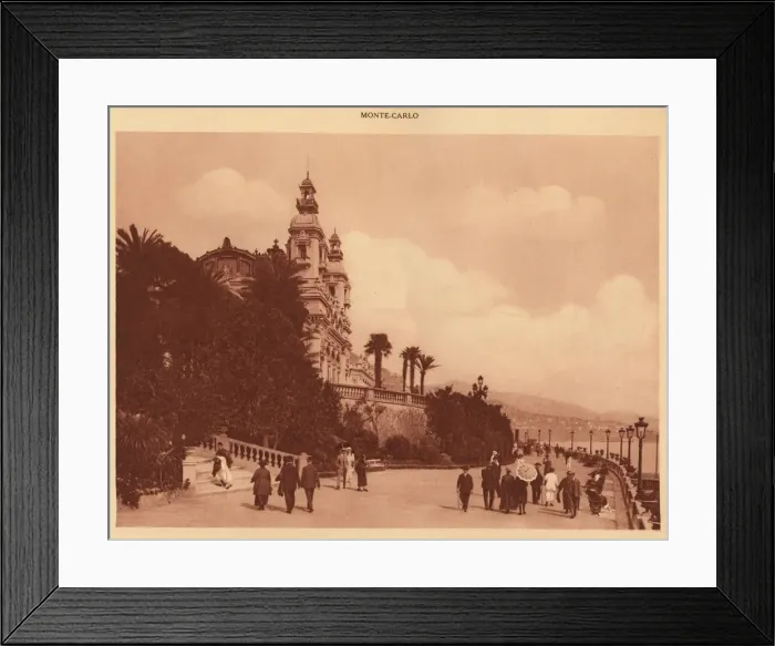 Framed Print : The Terraces and the Casino, Monte Carlo, 1930. Creator: Unknown Framed Print : The Terraces and the Casino, Monte Carlo, 1930. Creator: Unknown