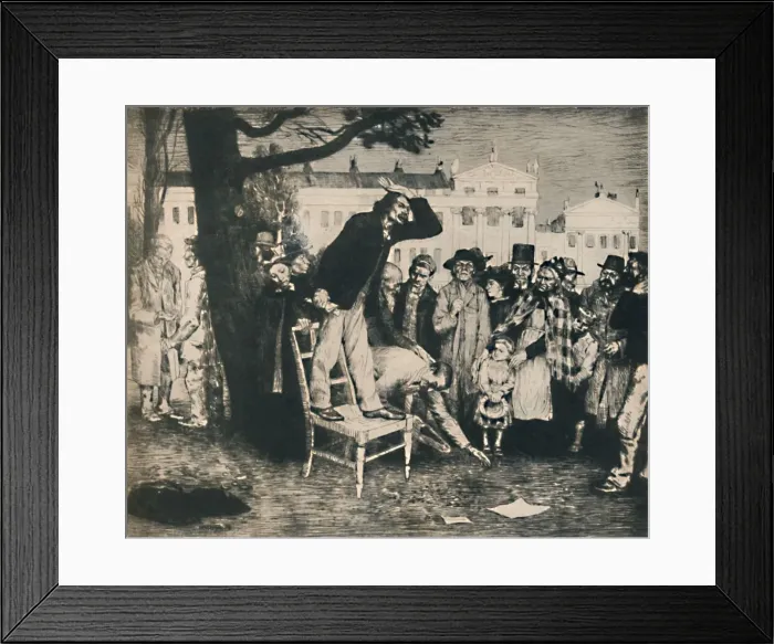 Framed Print : Socialists, 1891, (1922). Creator: William Strang Framed Print : Socialists, 1891, (1922). Creator: William Strang