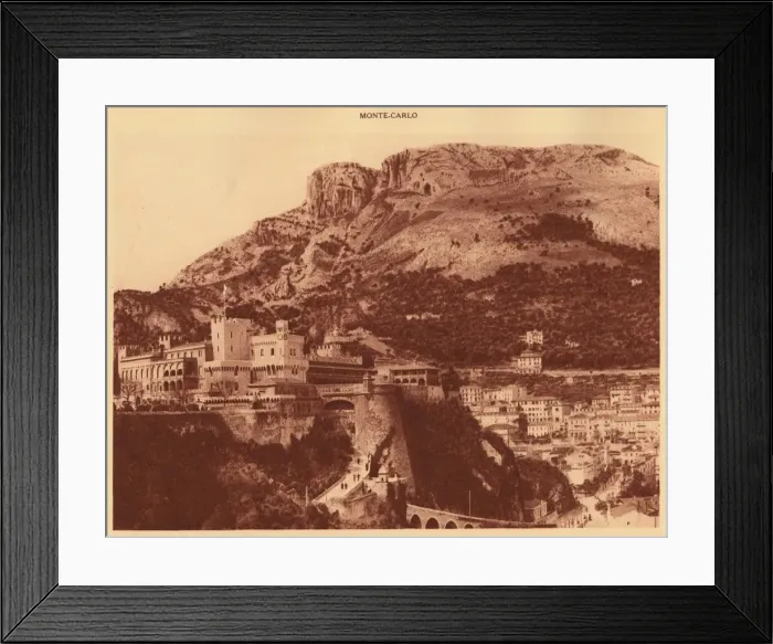 Framed Print : The Princes Palace and la Condamine, Monte Carlo, 1930. Creator: Unknown Framed Print : The Princes Palace and la Condamine, Monte Carlo, 1930. Creator: Unknown