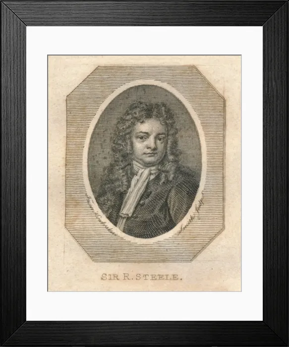 Framed Print : Sir R. Steele, c1800. Creator: Smith Framed Print : Sir R. Steele, c1800. Creator: Smith