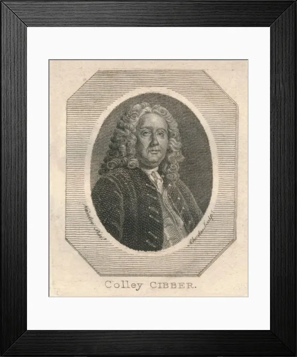 Framed Print : Colley Cibber, c1800. Creator: Richard Rhodes Framed Print : Colley Cibber, c1800. Creator: Richard Rhodes