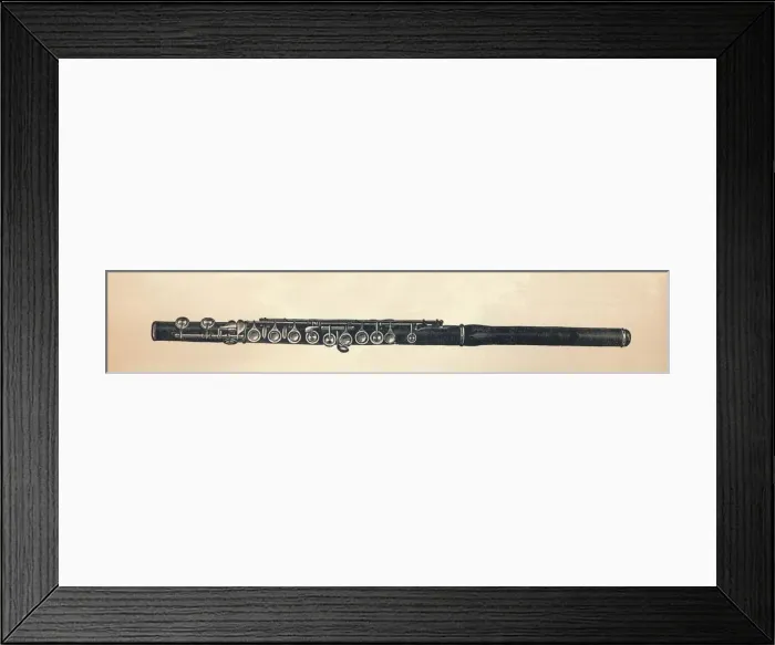 Framed Print : Flute, 1895. Creator: Unknown