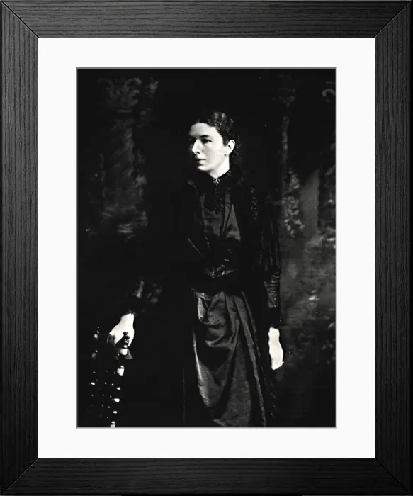 Framed Print : Mrs. Humphrey Ward, 1890, (1914). Creator: W&D Downey Framed Print : Mrs. Humphrey Ward, 1890, (1914). Creator: W&D Downey