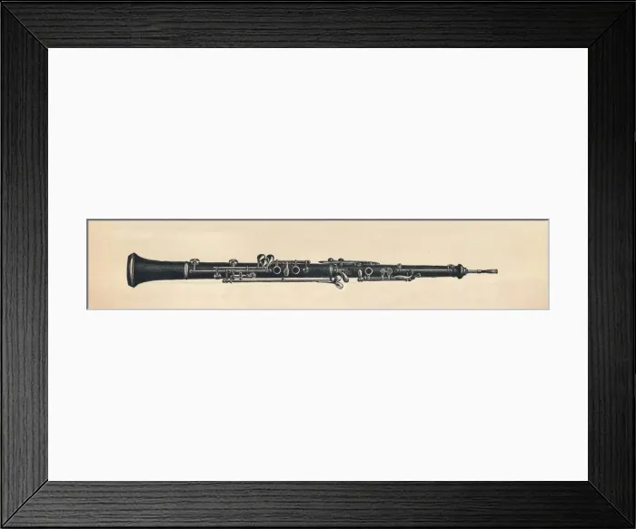 Framed Print : Oboe, 1895. Creator: Unknown
