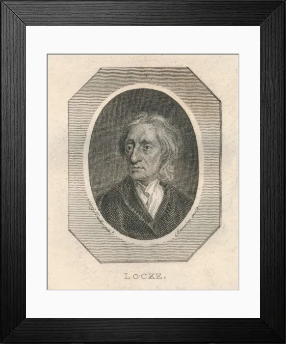 Framed Print : Locke, c1800. Creator: William Bromley Framed Print : Locke, c1800. Creator: William Bromley