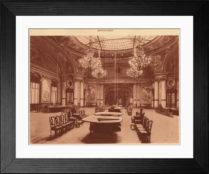 Framed Print : The Casino. - Schmits hall, Monte Carlo, 1930. Creator: Unknown Framed Print : The Casino. - Schmits hall, Monte Carlo, 1930. Creator: Unknown