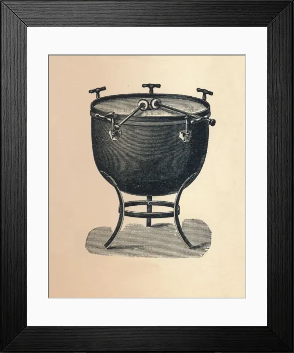 Framed Print : Kettledrum (Tympani), 1895. Creator: Unknown Framed Print : Kettledrum (Tympani), 1895. Creator: Unknown
