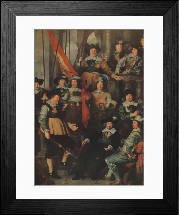 Framed Print : The Company of the Civic Guard of Amsterdam... in 1645, (1914). Creator: Govaert Flinck Framed Print : The Company of the Civic Guard of Amsterdam... in 1645, (1914). Creator: Govaert Flinck