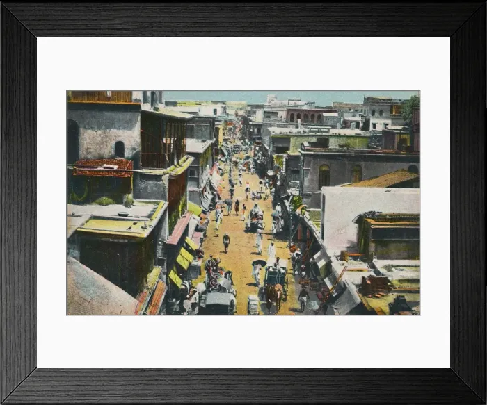 Framed Print : Burra Bazar, Calcutta, 1905. Creator: Unknown