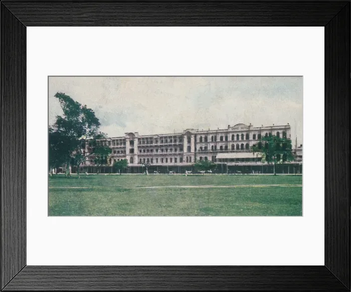Framed Print : The Grand Hotel, Calcutta, 1911. Creator: Unknown Framed Print : The Grand Hotel, Calcutta, 1911. Creator: Unknown