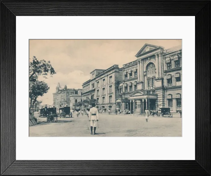Framed Print : Clive Street, Calcutta, c1905. Creator: Unknown Framed Print : Clive Street, Calcutta, c1905. Creator: Unknown