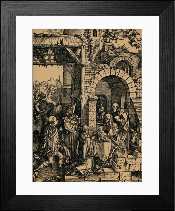 Framed Print : Anbetung der Konige, ( Adoration of the Kings ), 1503-1504. Creator: Albrecht Durer Framed Print : Anbetung der Konige, ( Adoration of the Kings ), 1503-1504. Creator: Albrecht Durer