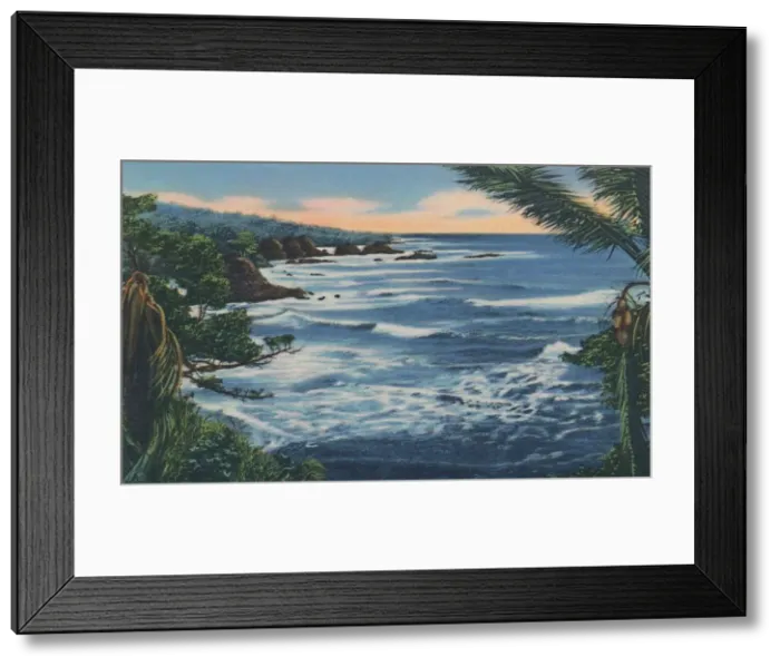 Framed Print : North Coast, Trinidad, B. W. I. c1940s. Creator: Unknown Framed Print : North Coast, Trinidad, B. W. I. c1940s. Creator: Unknown