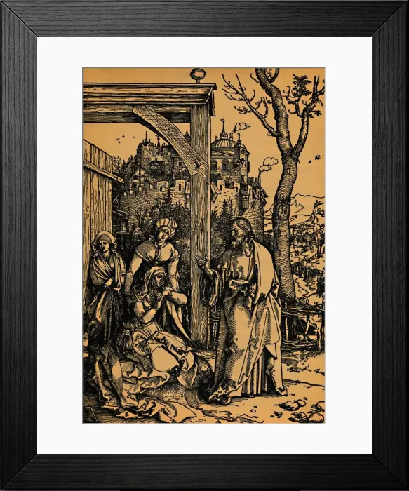 Framed Print : Christi Abschied von seiner Mutter. ( Christ Taking Leave of His Mother ), 1504-1505 Framed Print : Christi Abschied von seiner Mutter. ( Christ Taking Leave of His Mother ), 1504-1505