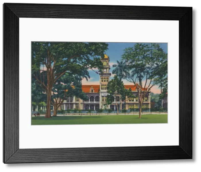 Framed Print : Queens Royal College, Trinidad, B. W. I. c1940s. Creator: Unknown Framed Print : Queens Royal College, Trinidad, B. W. I. c1940s. Creator: Unknown