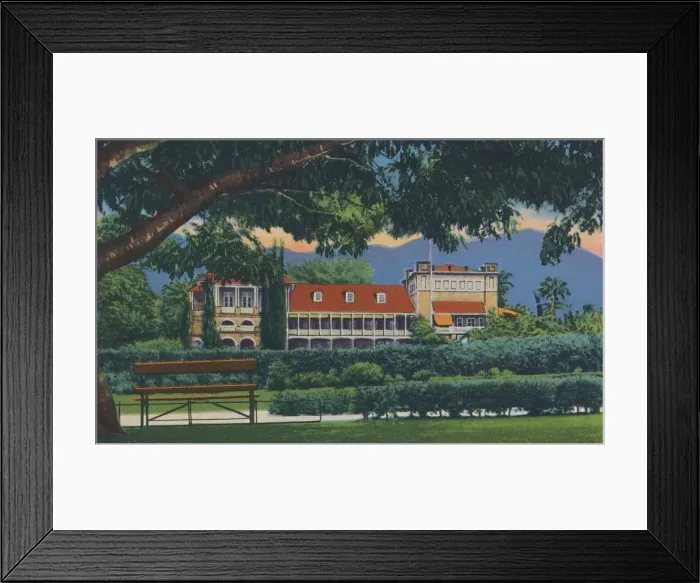 Framed Print : Governors Residence, Trinidad, B. W. I. c1940s. Creator: Unknown Framed Print : Governors Residence, Trinidad, B. W. I. c1940s. Creator: Unknown
