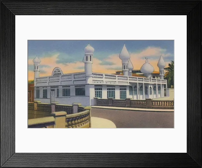 Framed Print : Mohammedan Mosque, Port of Spain, Trinidad, B. W. I. c1940s. Creator: Unknown Framed Print : Mohammedan Mosque, Port of Spain, Trinidad, B. W. I. c1940s. Creator: Unknown