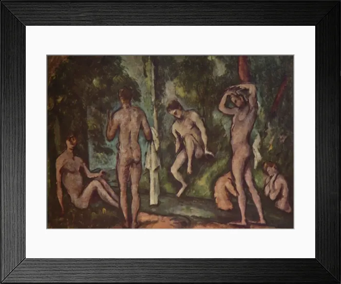 Framed Print : The Bathers, 1894, (1937). Creator: Paul Cezanne Framed Print : The Bathers, 1894, (1937). Creator: Paul Cezanne