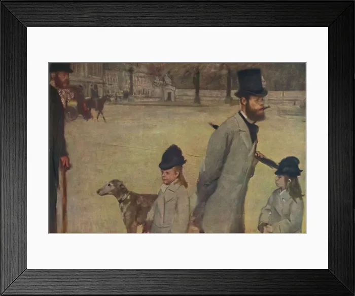 Framed Print : Le Vicomte Lepic, 1875, (1937). Creator: Edgar Degas Framed Print : Le Vicomte Lepic, 1875, (1937). Creator: Edgar Degas