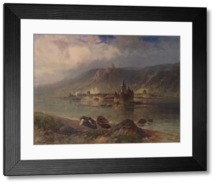 Framed Print : Caub, Gutenfels and Pfalz, (Gutenfels Castle), 1923. Creator: Nikolai of Astudin Framed Print : Caub, Gutenfels and Pfalz, (Gutenfels Castle), 1923. Creator: Nikolai of Astudin