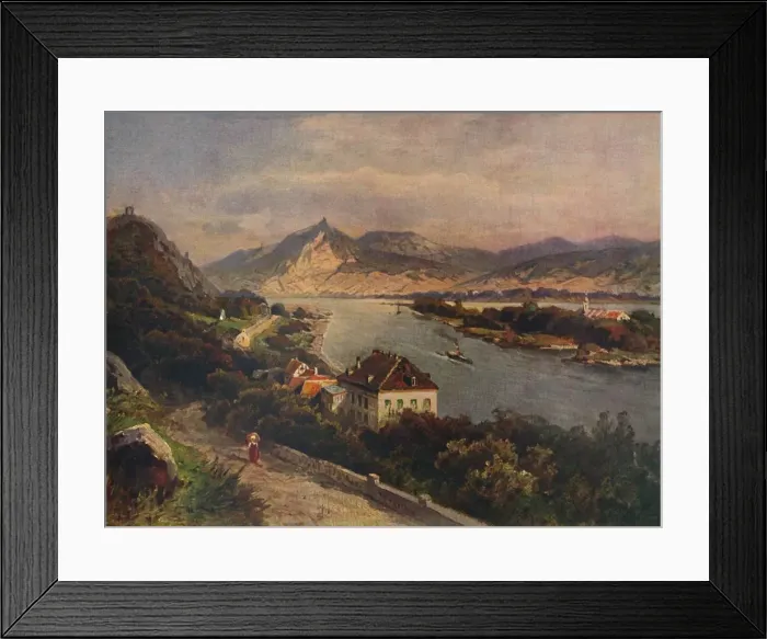 Framed Print : Rolandseck - Insel Nonnenwerth und Siebenebirge, 1923. Creator: Nikolai of Astudin Framed Print : Rolandseck - Insel Nonnenwerth und Siebenebirge, 1923. Creator: Nikolai of Astudin