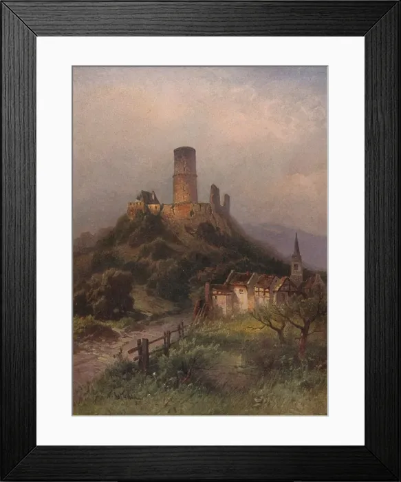 Framed Print : Die Godesburg, (Godesburg Castle), 1923. Creator: Nikolai of Astudin Framed Print : Die Godesburg, (Godesburg Castle), 1923. Creator: Nikolai of Astudin